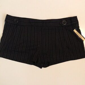 Espresso Shorts, mini, back pockets, 2 big buttons on waist, size 11